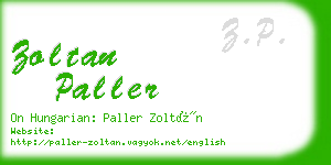 zoltan paller business card